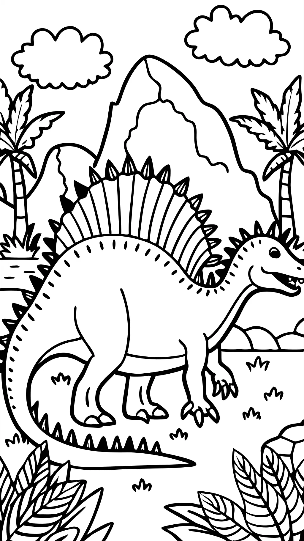 Página para colorear Spinosaurus